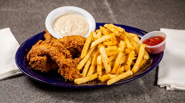 Kids Chicken Strips & Gravy.