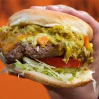 Green Chili Cheese Burger